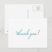 gewoon bedankt briefkaart (Voorkant / Achterkant)