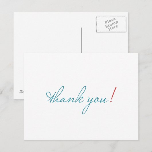 gewoon bedankt briefkaart (Voorkant / Achterkant)