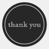 Gewoon bedankt corporate ronde sticker (Voorkant)