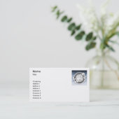 Gewoon bedrijf visitekaartje (Staand voorkant)