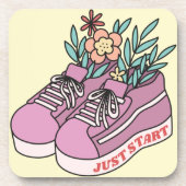 Gewoon beginnen bier onderzetter (Voorkant)