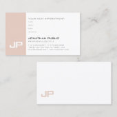 Gewoon benoemingsherinnering Modern Elegant Trendy Afsprakenkaartje (Voorkant / Achterkant)