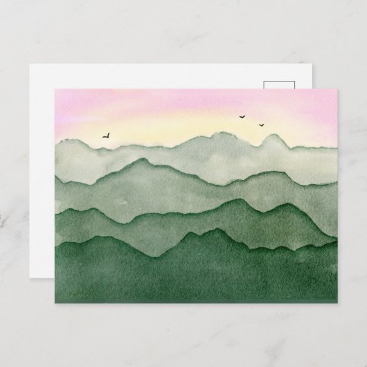 Gewoon bergen briefkaart (Voorkant / Achterkant)