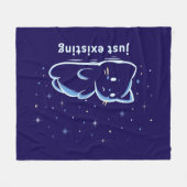 Gewoon bestaan fleece deken (Voorkant (Horizontaal))