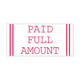 Gewoon "BETAALBEDRAG" Rubberstempel Zelfinktende Stempel