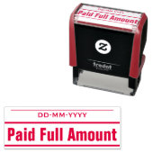 Gewoon "betaald volledig bedrag" Rubberstempel Zelfinktende Stempel (In situ)