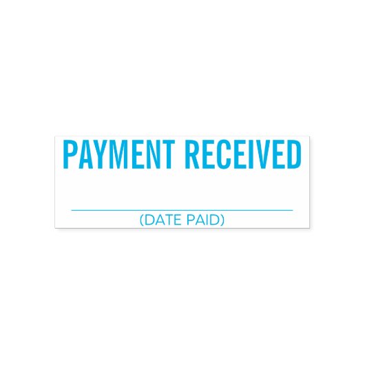 Gewoon "BETALING ONTVANGEN" Rubberstempel Zelfinktende Stempel (Design)