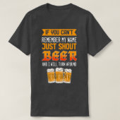 Gewoon bier voor bierovers t-shirt (Design voorkant)