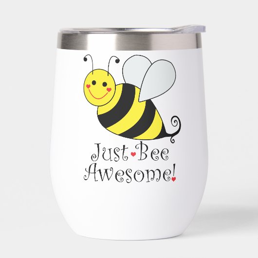 Gewoon bijen Geweldige Cute Yellow Bumble Bee. (Links)