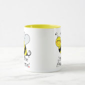 Gewoon bijen Geweldige Cute Yellow Bumble Bee. Mok (Midden)