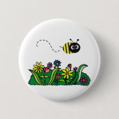 Gewoon bijen ronde button 5,7 cm (Voorkant)