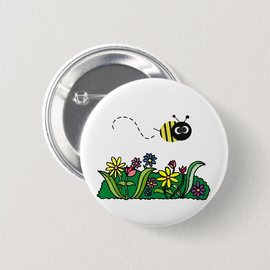 Gewoon bijen ronde button 5,7 cm (Voorkant /achterkant)