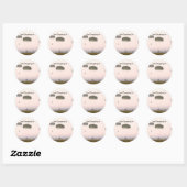 Gewoon binnenvallen ronde sticker (Vel)