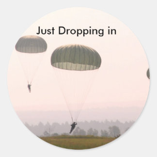 Gewoon binnenvallen ronde sticker