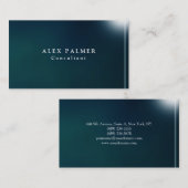 Gewoon Blauw Achtergrond Origineel Futuristisch Visitekaartje (Voorkant / Achterkant)