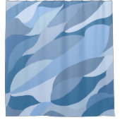 Gewoon blauw douchegordijn (Voorkant)