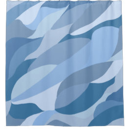 Gewoon blauw douchegordijn