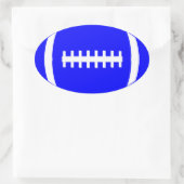 Gewoon blauw Football voor partij/pap Ovale Sticker (Tas)