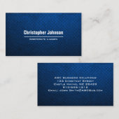 Gewoon blauw modern professioneel Visitekaartje (Voorkant / Achterkant)