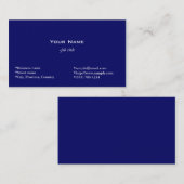 gewoon blauw visitekaartje (Voorkant / Achterkant)