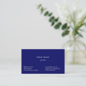 gewoon blauw visitekaartje (Staand voorkant)