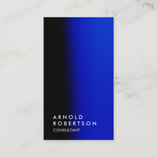 Gewoon Blauw Zwart Trendy Consultant Visitekaartje