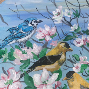 Gewoon blauwe jay's koffiemok