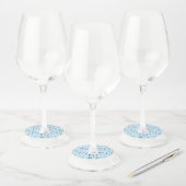 Gewoon Blauwe Noten Wijnglaslabel (Set)