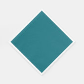 Gewoon blauwgroen donker Caraïbisch blauw water Servet (Hoek)