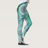 Gewoon Blauwgroen Leggings (Rechts)
