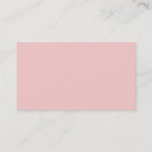 Gewoon Bleek roze bruin, minimalistisch script Visitekaartje (Achterkant)