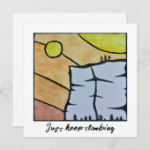 Gewoon blijven klimmen kaart (Voorkant / Achterkant)