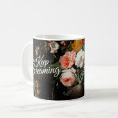 Gewoon blijven schreeuwen - Floral Fine Art Koffiemok (Voorkant links)