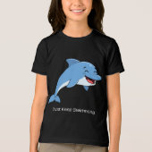 Gewoon Blijven Zwemmen Dolfijn Kinderen Shirt – Cu (Voorkant)