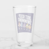 Gewoon Blijven Zwemmen Vis Crew Glas (Achterkant)