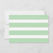 Gewoon Bloemen & Strepen Bruiloft RSVP / Mint Kaartje (Achterkant)