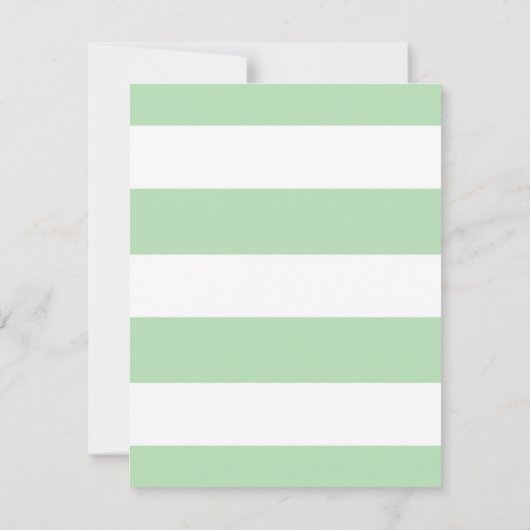 Gewoon bloemen & strepen bruiloft uitnodiging / mu (Achterkant)