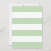 Gewoon bloemen & strepen bruiloft uitnodiging / mu (Achterkant)