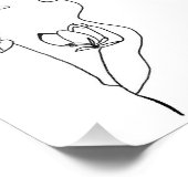 Gewoon bloemenprint foto afdruk (Hoek)