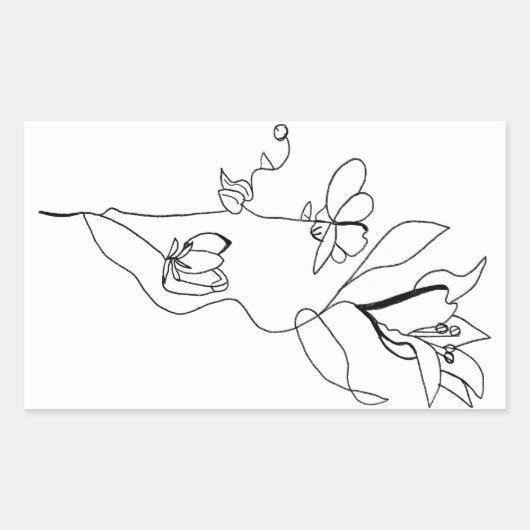 Gewoon bloemige Sticker (Voorkant)