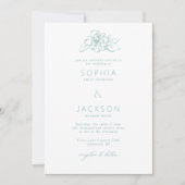 Gewoon Bloom Zee-schuimen Groen Wit Wedden Kaart (Voorkant)