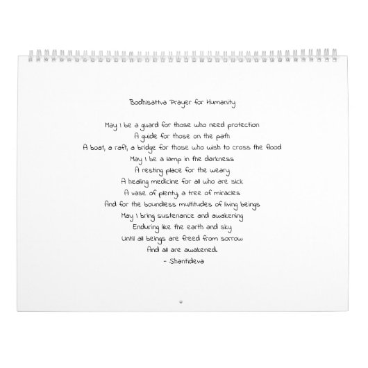 Gewoon Boeddha Kalender (Achterkant)