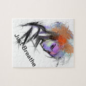 Gewoon Breathe Jigzaag Puzzle Legpuzzel (Horizontaal)