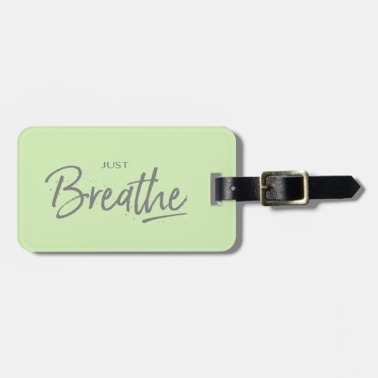 Gewoon Breedte, Yoga, Zen Quote Bagagelabel (Voorkant horizontaal)