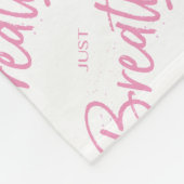 Gewoon Breedte, Yoga, Zen Quote Fleece Deken (Hoek)