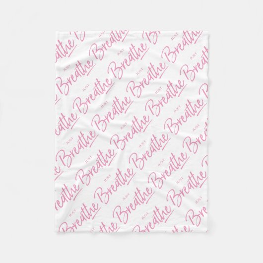 Gewoon Breedte, Yoga, Zen Quote Fleece Deken (Voorkant)