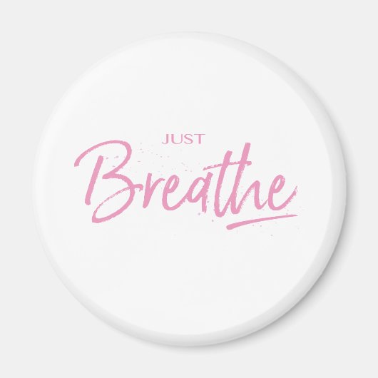 Gewoon Breedte, Yoga, Zen Quote Magneet (Voorkant)