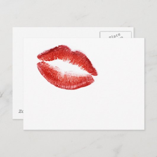 Gewoon briefkaart kussen (Voorkant / Achterkant)