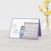 Gewoon browsen Verjaardag Kaart (Gele Bloem)