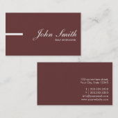 Gewoon bruin Golf-Visitekaartje Visitekaartje (Voorkant / Achterkant)